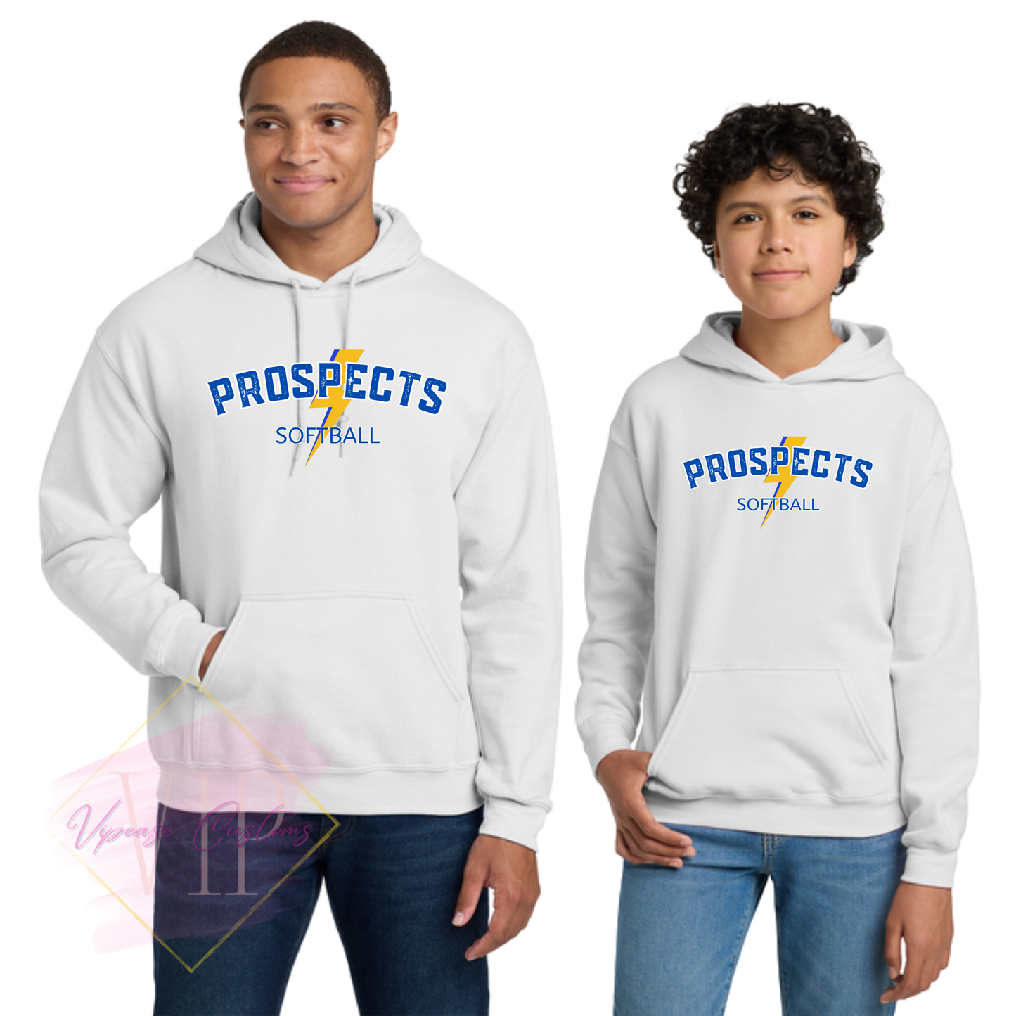 PROSPECTS SOFTBALL- 18500 Gildan® Heavy Blend™ Hooded Sweatshirt & 18500B Gildan® Youth Heavy Blend™ Hooded Sweatshirt