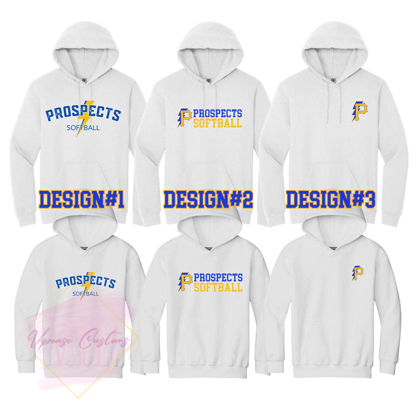 PROSPECTS SOFTBALL- 18500 Gildan® Heavy Blend™ Hooded Sweatshirt & 18500B Gildan® Youth Heavy Blend™ Hooded Sweatshirt