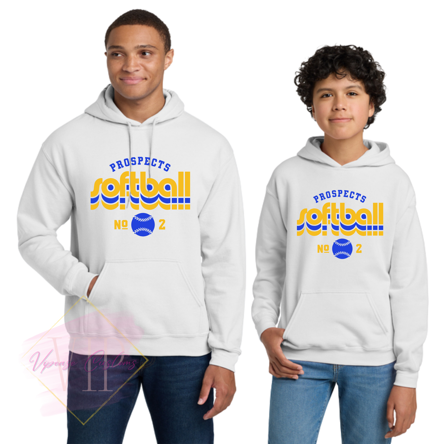 PROSPECTS SOFTBALL-2 18500 Gildan® Heavy Blend™ Hooded Sweatshirt & 18500B Gildan® Youth Heavy Blend™ Hooded Sweatshirt