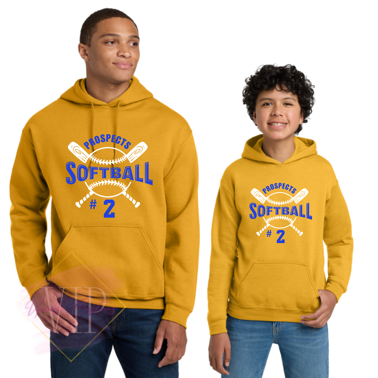 PROSPECTS SOFTBALL-2 18500 Gildan® Heavy Blend™ Hooded Sweatshirt & 18500B Gildan® Youth Heavy Blend™ Hooded Sweatshirt