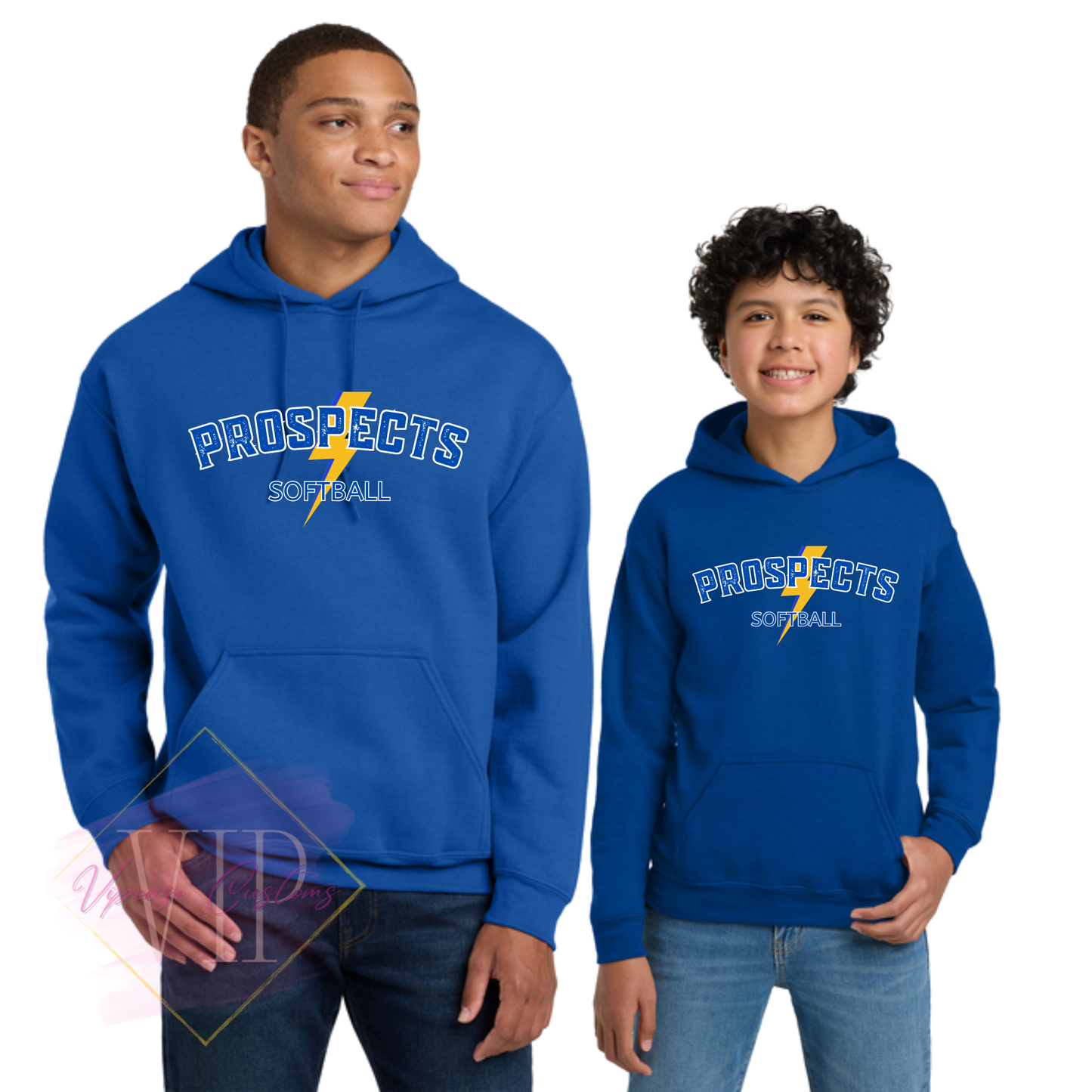 PROSPECTS SOFTBALL- 18500 Gildan® Heavy Blend™ Hooded Sweatshirt & 18500B Gildan® Youth Heavy Blend™ Hooded Sweatshirt