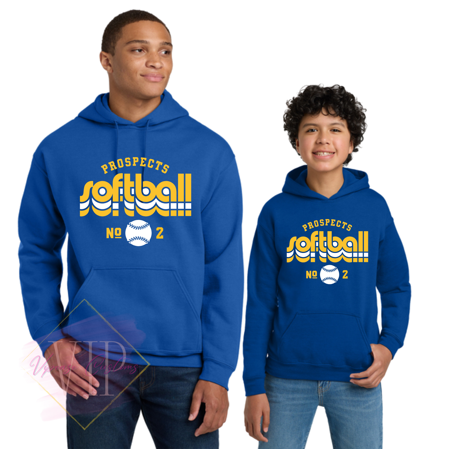 PROSPECTS SOFTBALL-2 18500 Gildan® Heavy Blend™ Hooded Sweatshirt & 18500B Gildan® Youth Heavy Blend™ Hooded Sweatshirt