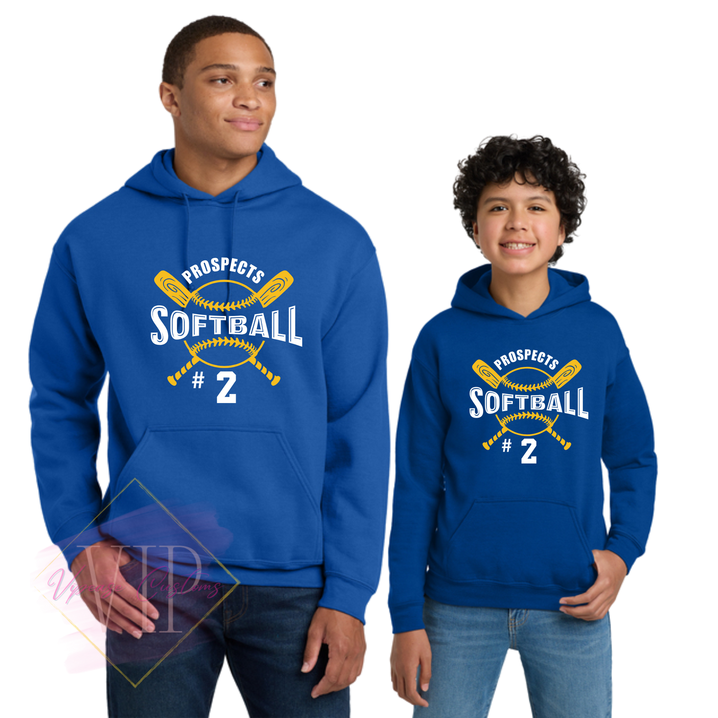 PROSPECTS SOFTBALL-2 18500 Gildan® Heavy Blend™ Hooded Sweatshirt & 18500B Gildan® Youth Heavy Blend™ Hooded Sweatshirt