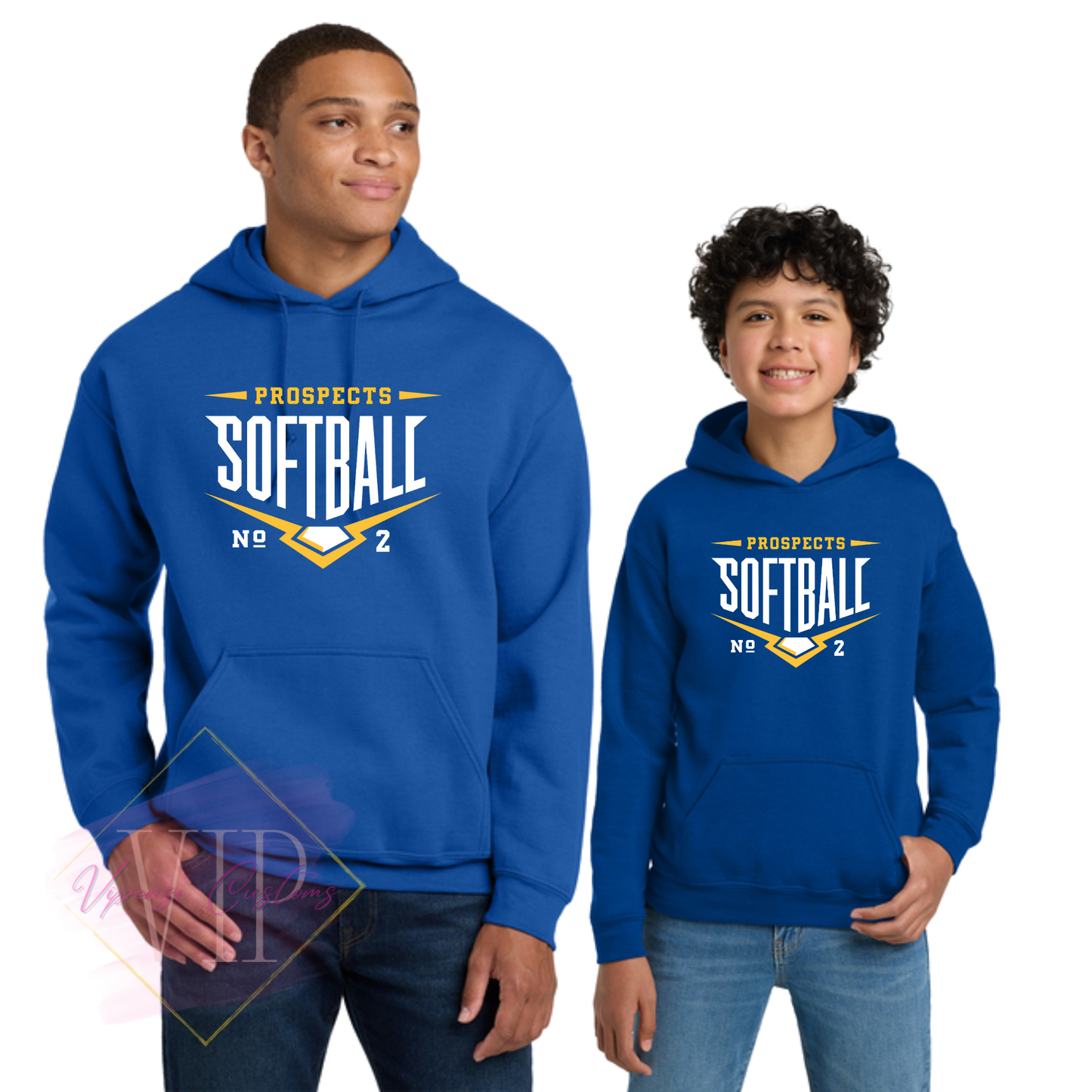 PROSPECTS SOFTBALL-2 18500 Gildan® Heavy Blend™ Hooded Sweatshirt & 18500B Gildan® Youth Heavy Blend™ Hooded Sweatshirt