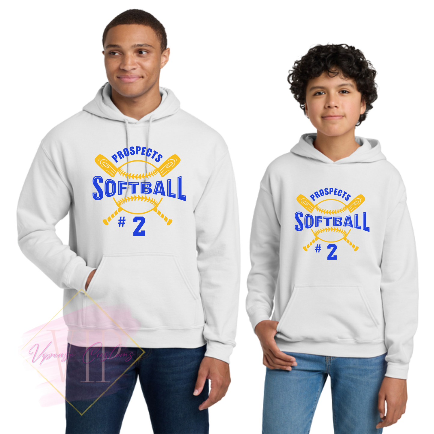 PROSPECTS SOFTBALL-2 18500 Gildan® Heavy Blend™ Hooded Sweatshirt & 18500B Gildan® Youth Heavy Blend™ Hooded Sweatshirt