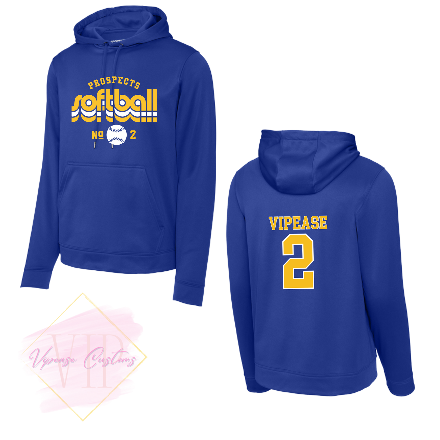 PROSPECTS SOFTBALL-2 F244 Sport-Tek® Sport-Wick® Fleece Hooded Pullover & YST244 Sport-Tek® Youth Sport-Wick® Fleece Hooded Pullover