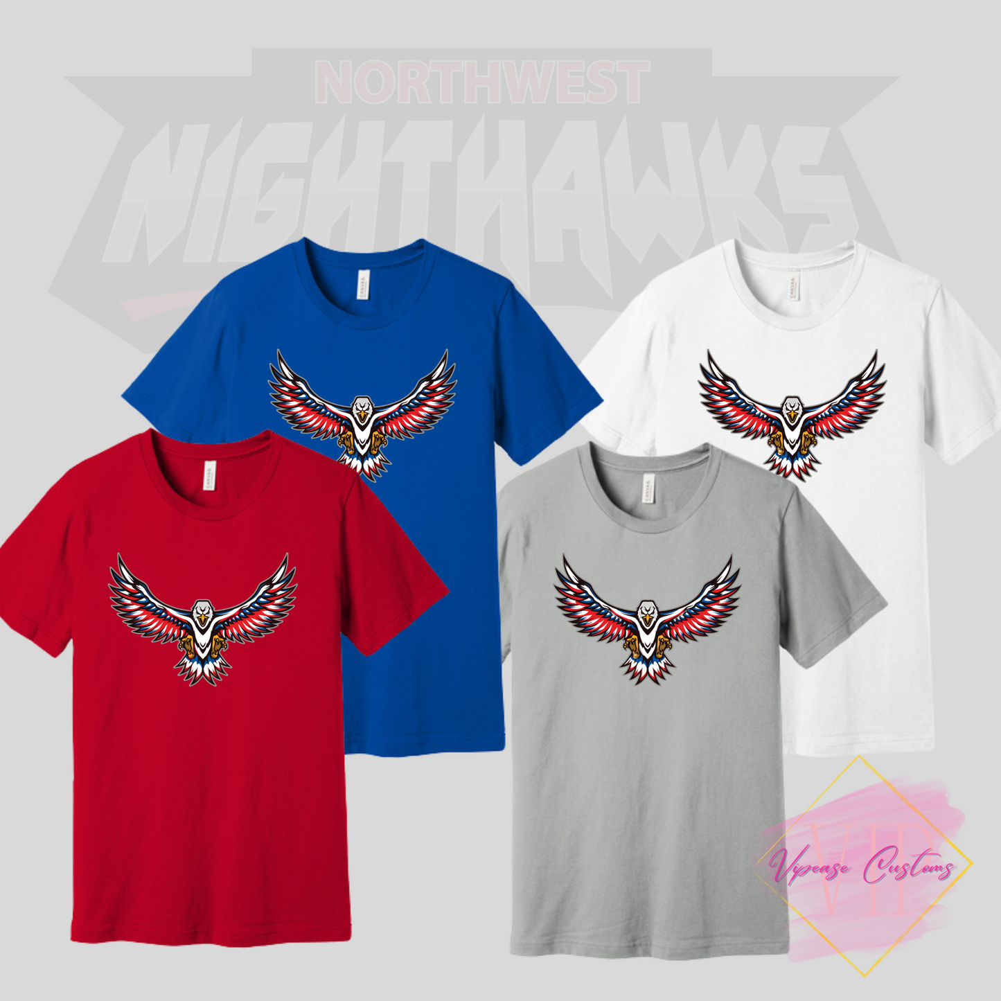 NW NIGHTHAWKS BELLA+CANVAS ® BC3001 Unisex Jersey Short Sleeve Tee