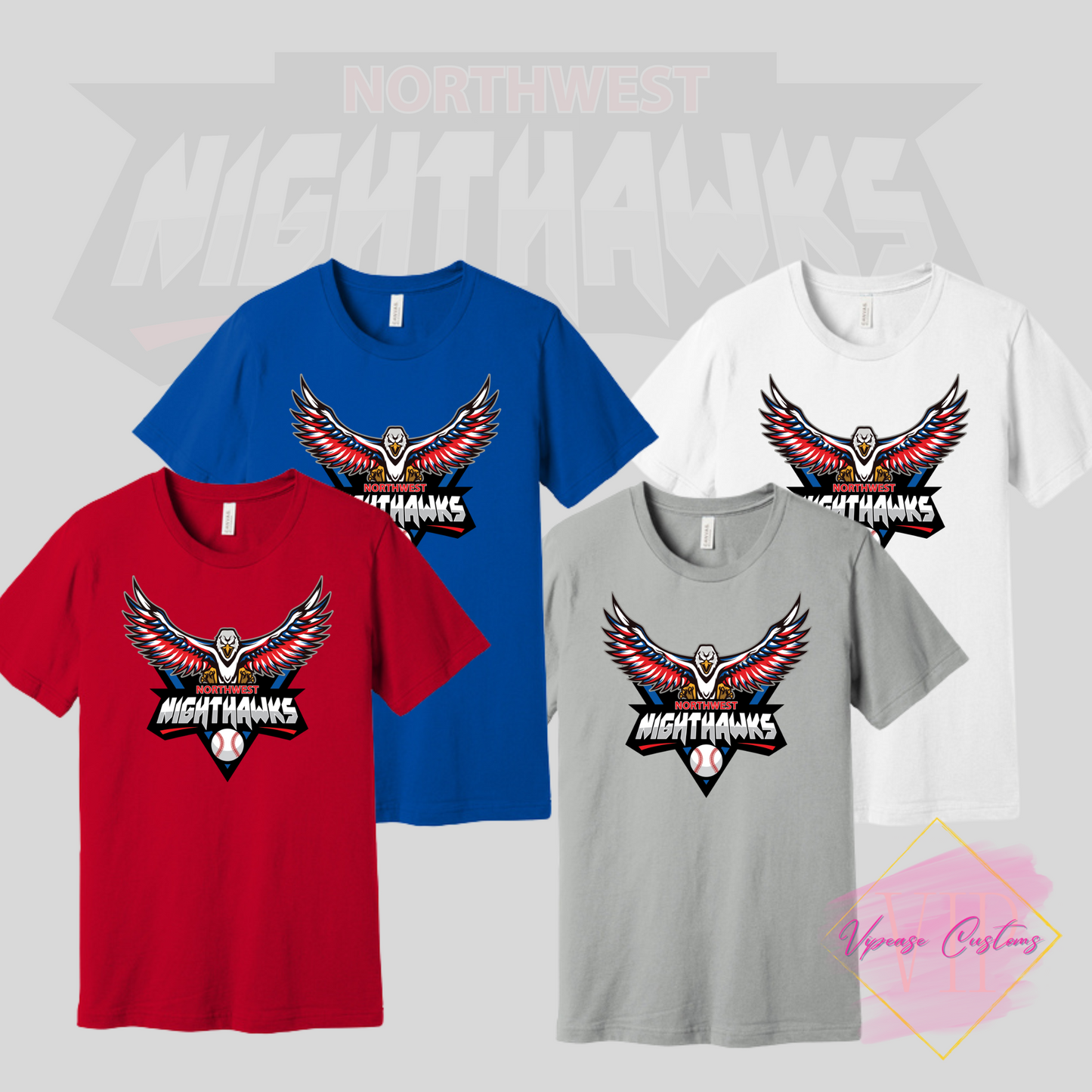 NW NIGHTHAWKS BELLA+CANVAS ® BC3001 Unisex Jersey Short Sleeve Tee