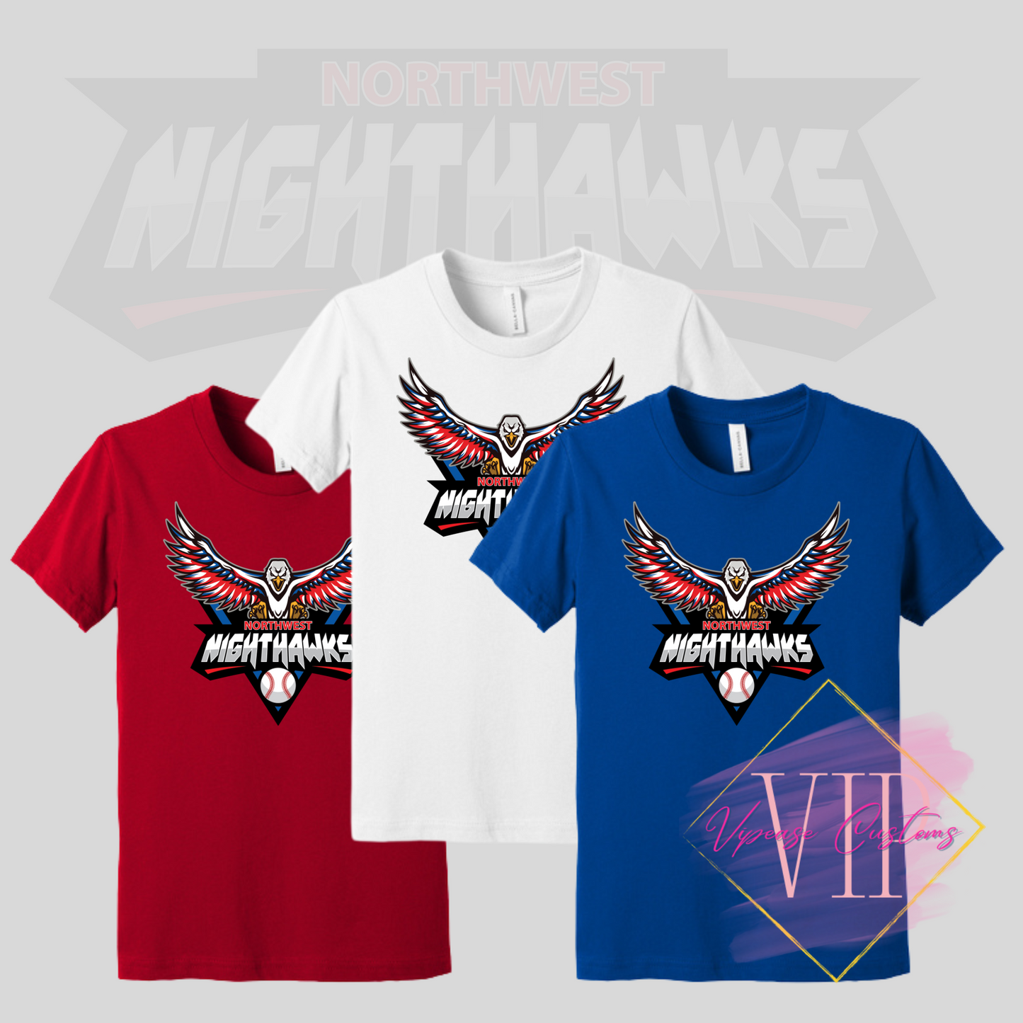 NW NIGHTHAWKS BC3001Y BELLA+CANVAS ® Youth Jersey Short Sleeve Tee