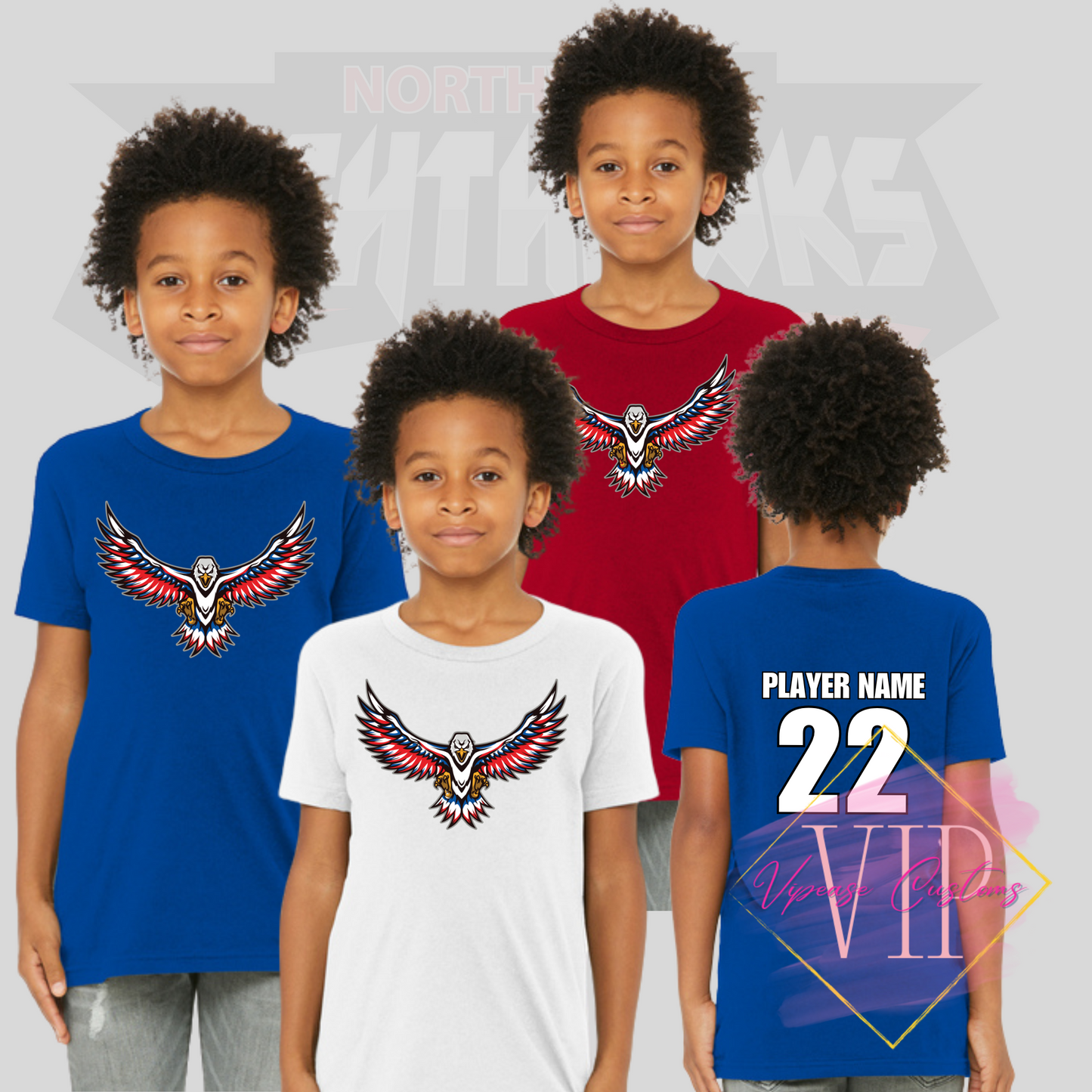 NW NIGHTHAWKS BC3001Y BELLA+CANVAS ® Youth Jersey Short Sleeve Tee