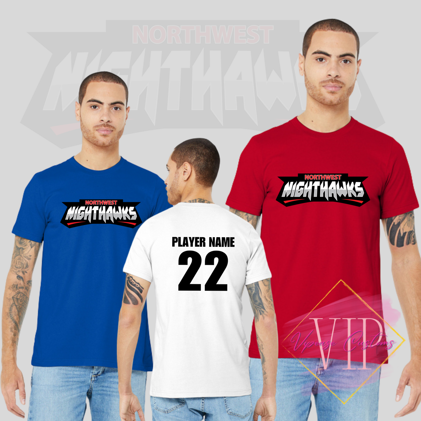 NW NIGHTHAWKS BELLA+CANVAS ® BC3001 Unisex Jersey Short Sleeve Tee