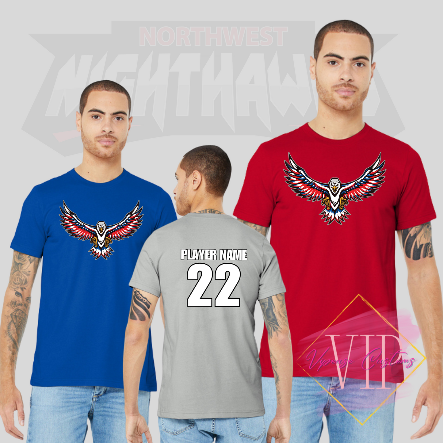NW NIGHTHAWKS BELLA+CANVAS ® BC3001 Unisex Jersey Short Sleeve Tee