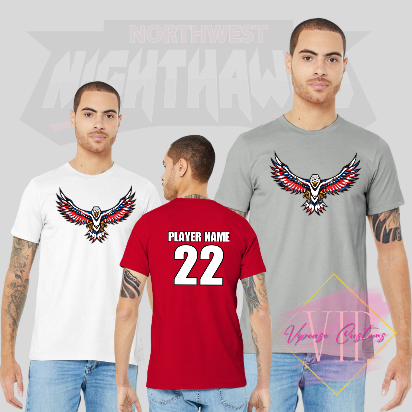 NW NIGHTHAWKS BELLA+CANVAS ® BC3001 Unisex Jersey Short Sleeve Tee