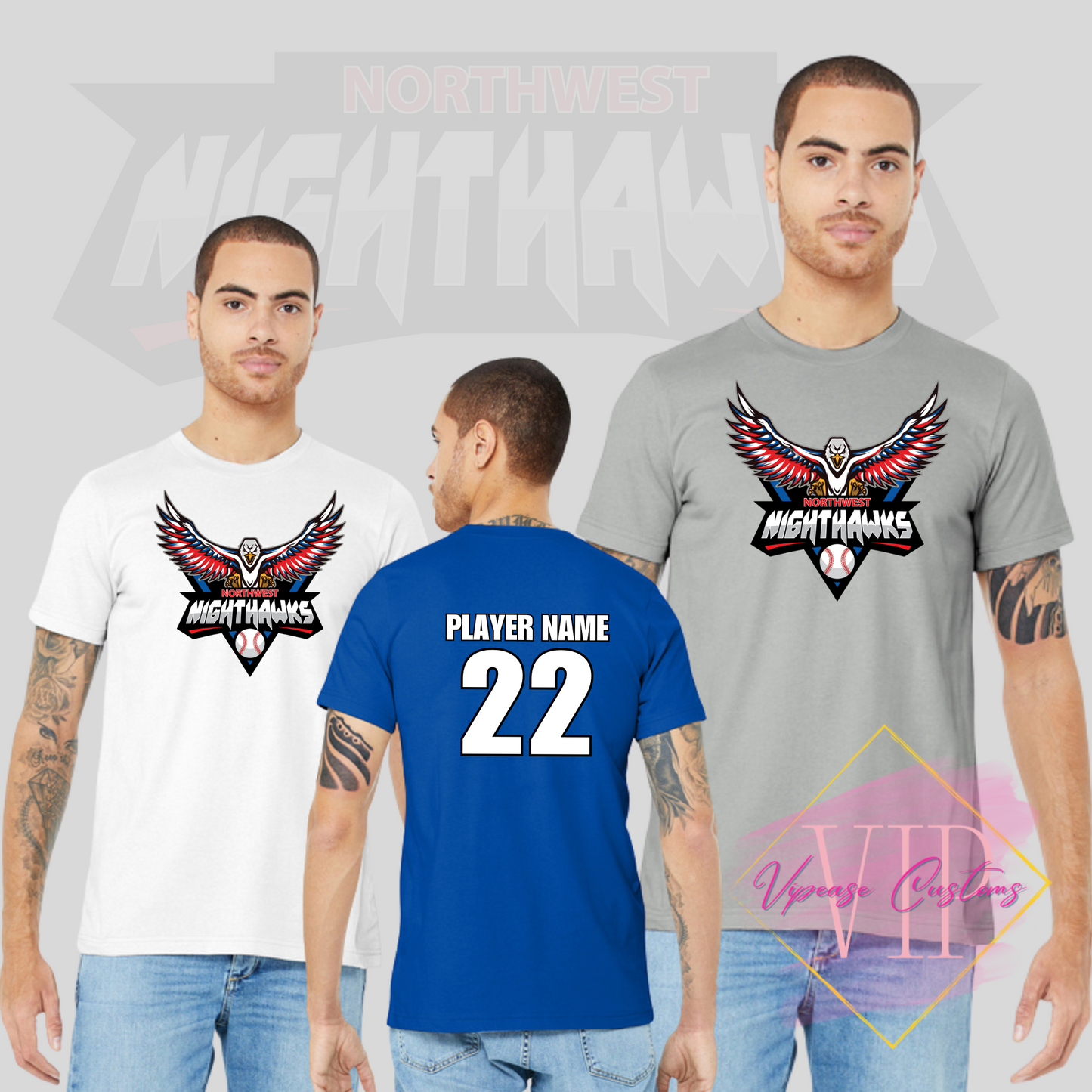 NW NIGHTHAWKS BELLA+CANVAS ® BC3001 Unisex Jersey Short Sleeve Tee