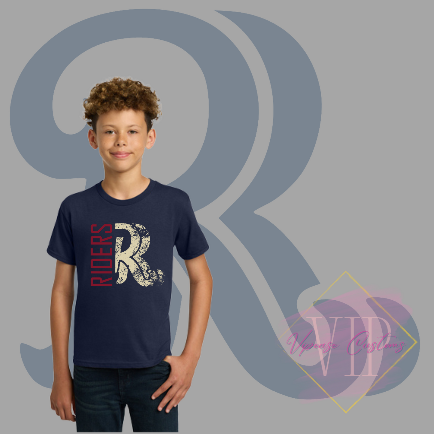 Distressed RR Gildan® - Youth Heavy Cotton™ 100% Cotton T-Shirt 5000B