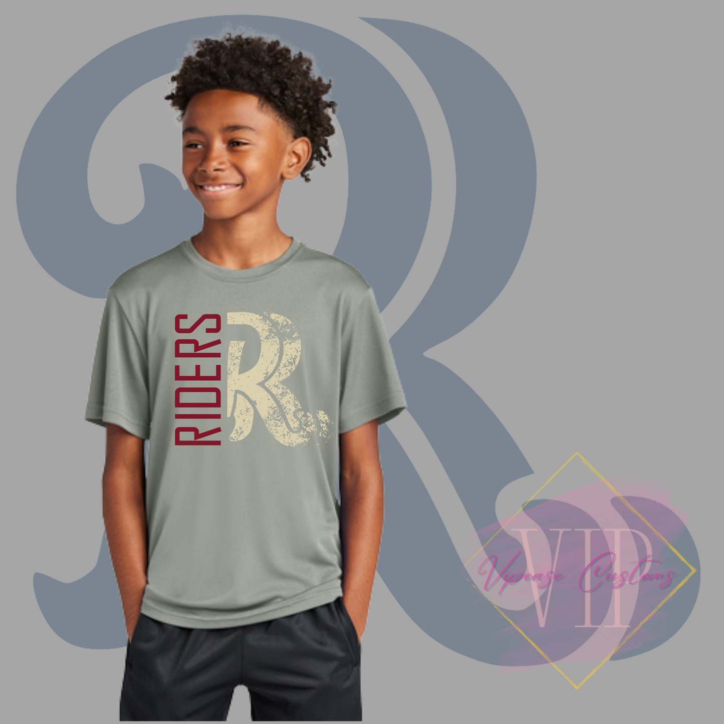 Distressed RR Logo-Sport-Tek® Youth PosiCharge® Competitor™ Tee YST350
