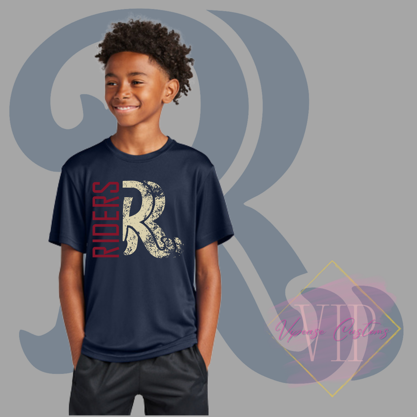 Distressed RR Logo-Sport-Tek® Youth PosiCharge® Competitor™ Tee YST350