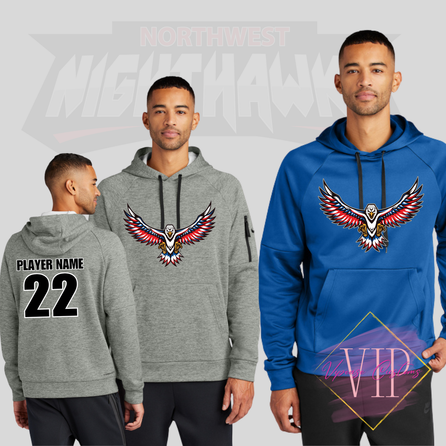 NW NIGHTHAWKS NKFD9735 Nike Therma-FIT Pocket Pullover Fleece Hoodie