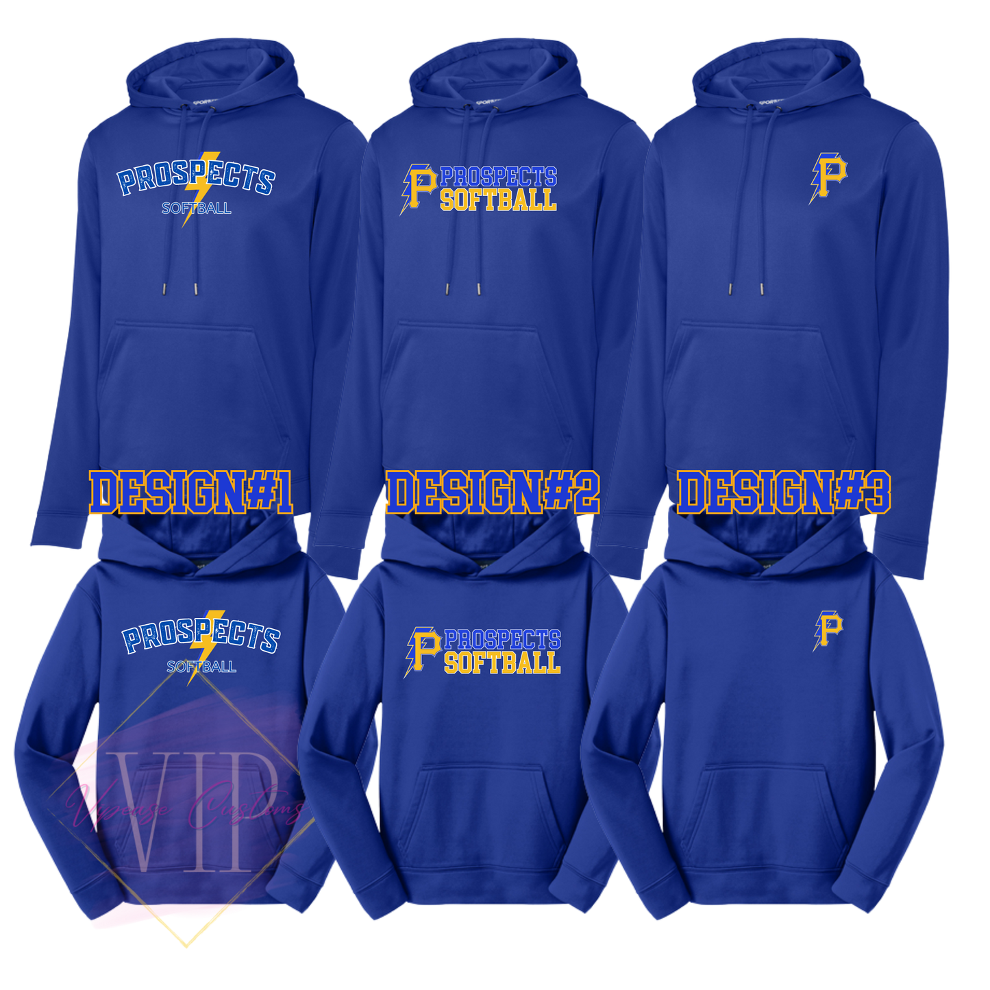 PROSPECTS SOFTBALL- F244 Sport-Tek® Sport-Wick® Fleece Hooded Pullover & YST244 Sport-Tek® Youth Sport-Wick® Fleece Hooded Pullover