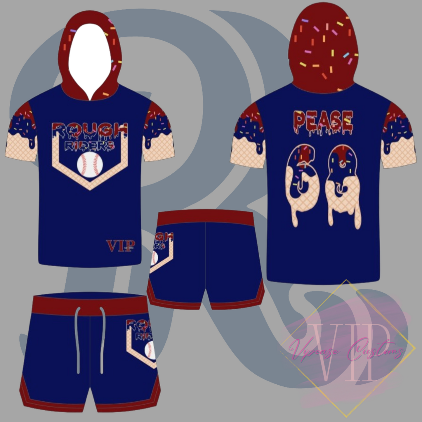 Pre-Order Rough Riders Home Plate Drip Outfit - Closes Sunday August 24 10 p.m.