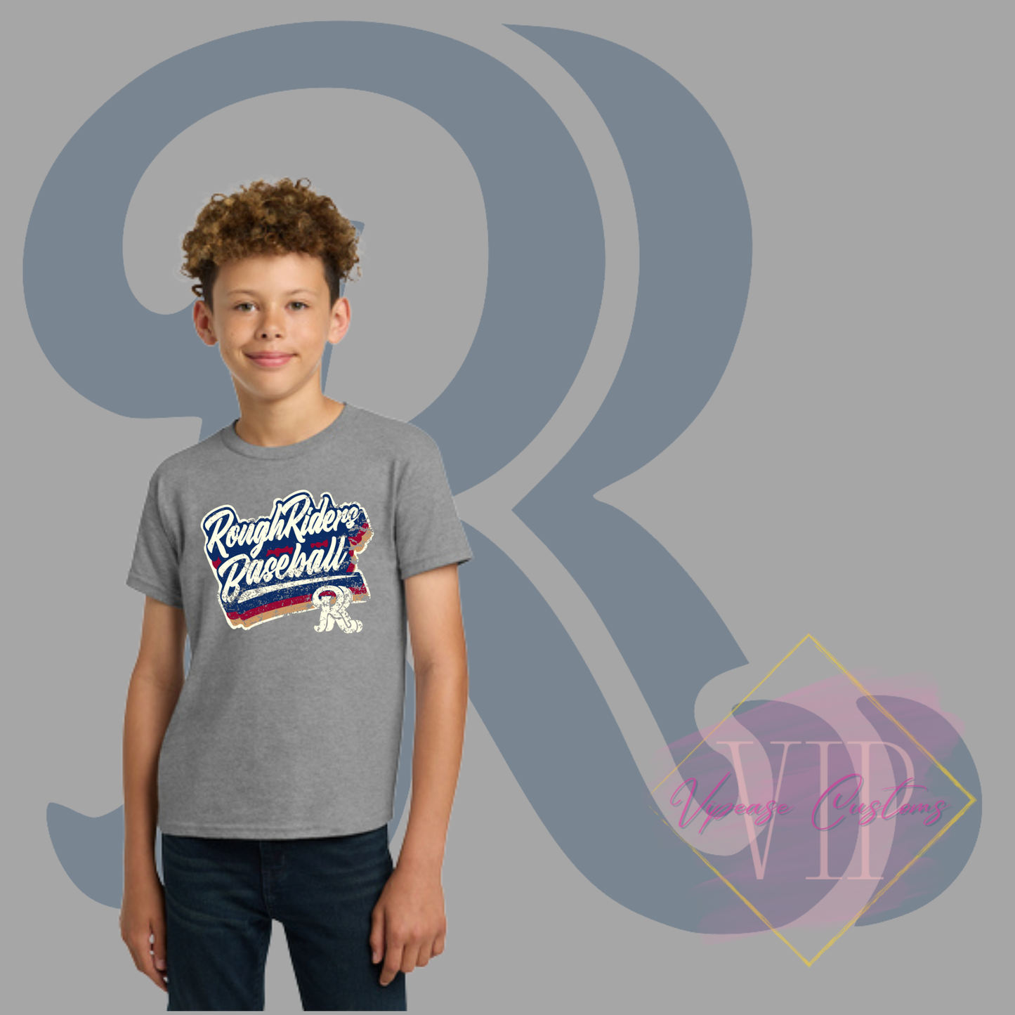 Textured RR Gildan® - Youth Heavy Cotton™ 100% Cotton T-Shirt 5000B