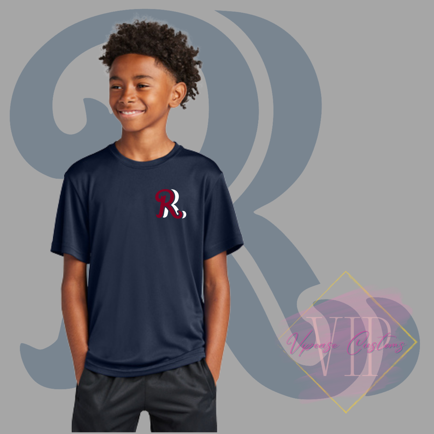 Red+White RR Pocket Logo-Sport-Tek® Youth PosiCharge® Competitor™ Tee YST350