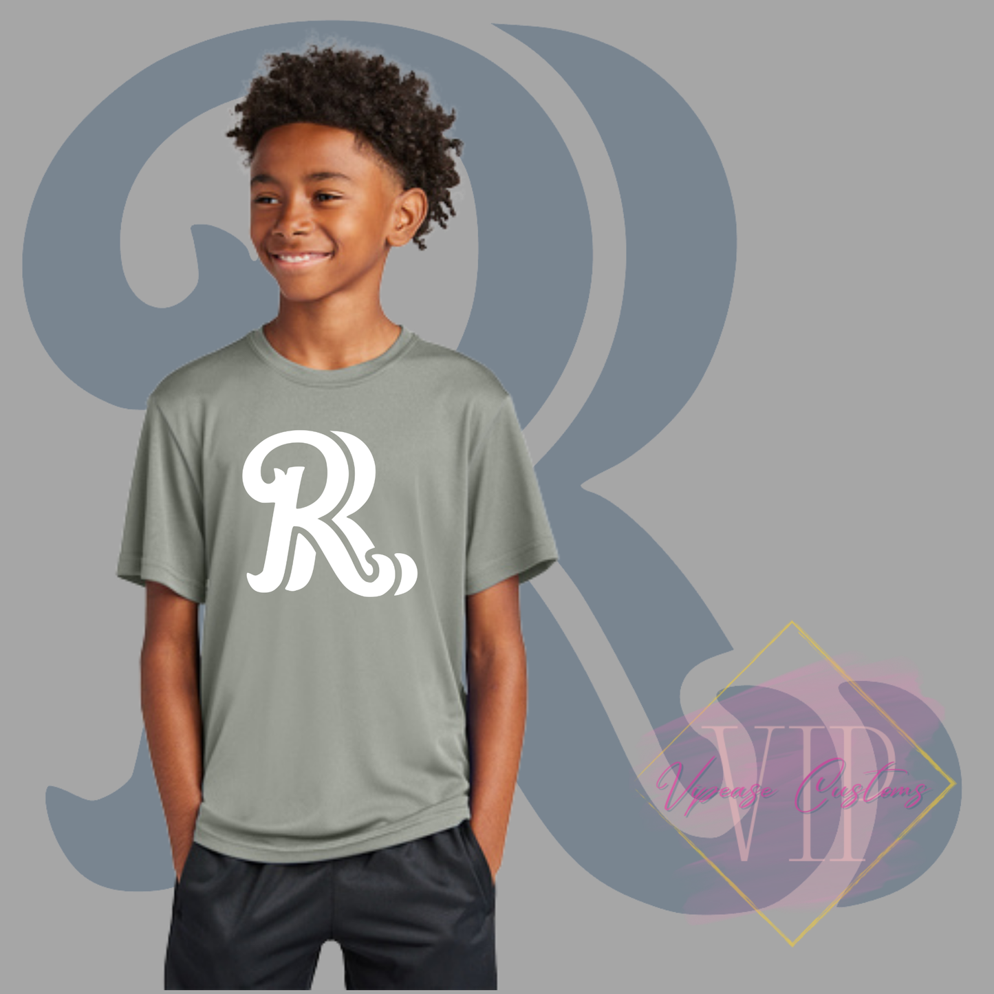 White RR Chest Logo-Sport-Tek® Youth PosiCharge® Competitor™ Tee YST350