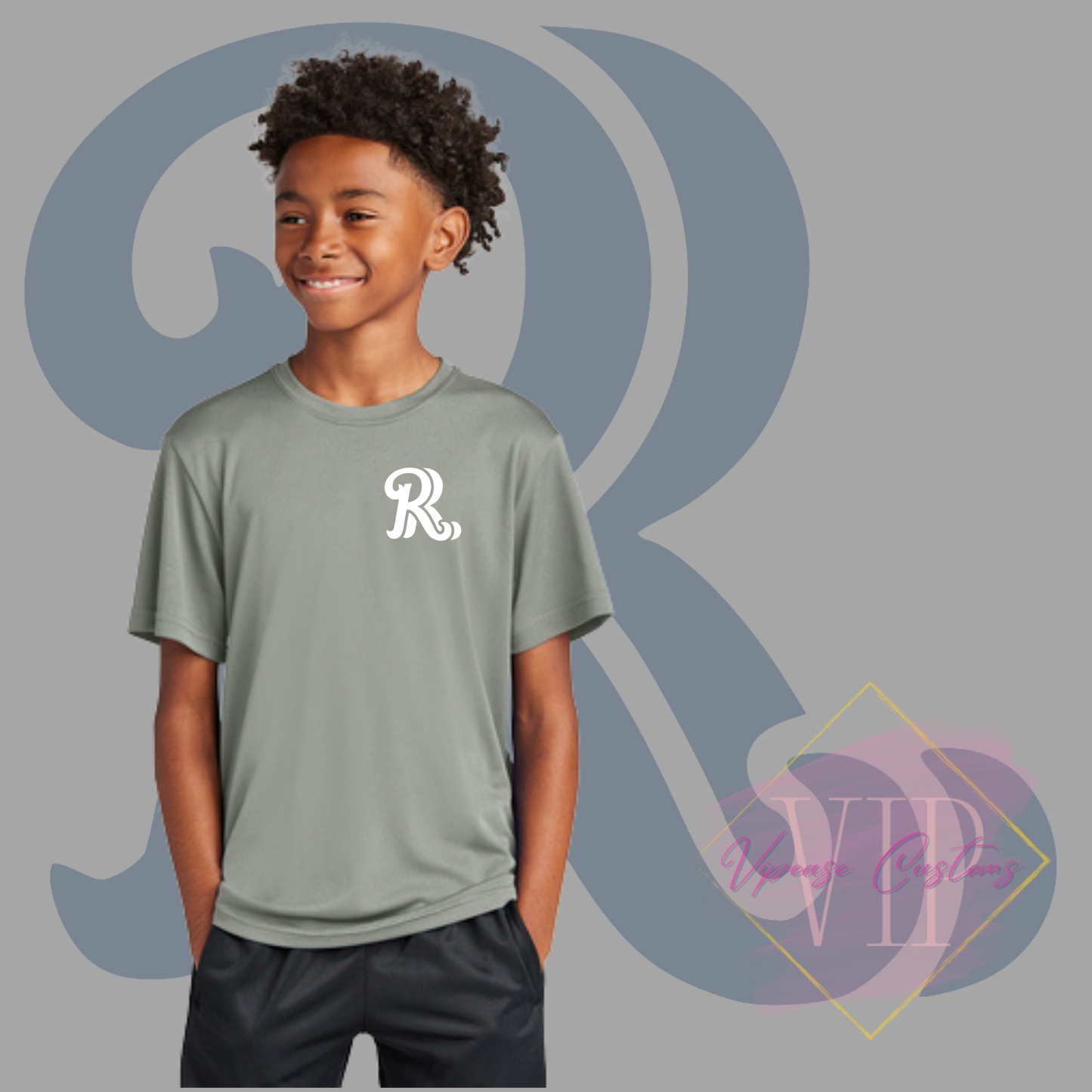 White RR Pocket Logo-Sport-Tek® Youth PosiCharge® Competitor™ Tee YST350