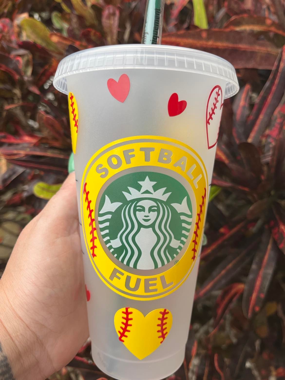 Authentic Starbucks Cold Cup Custom Sunflower Starbucks Cup 