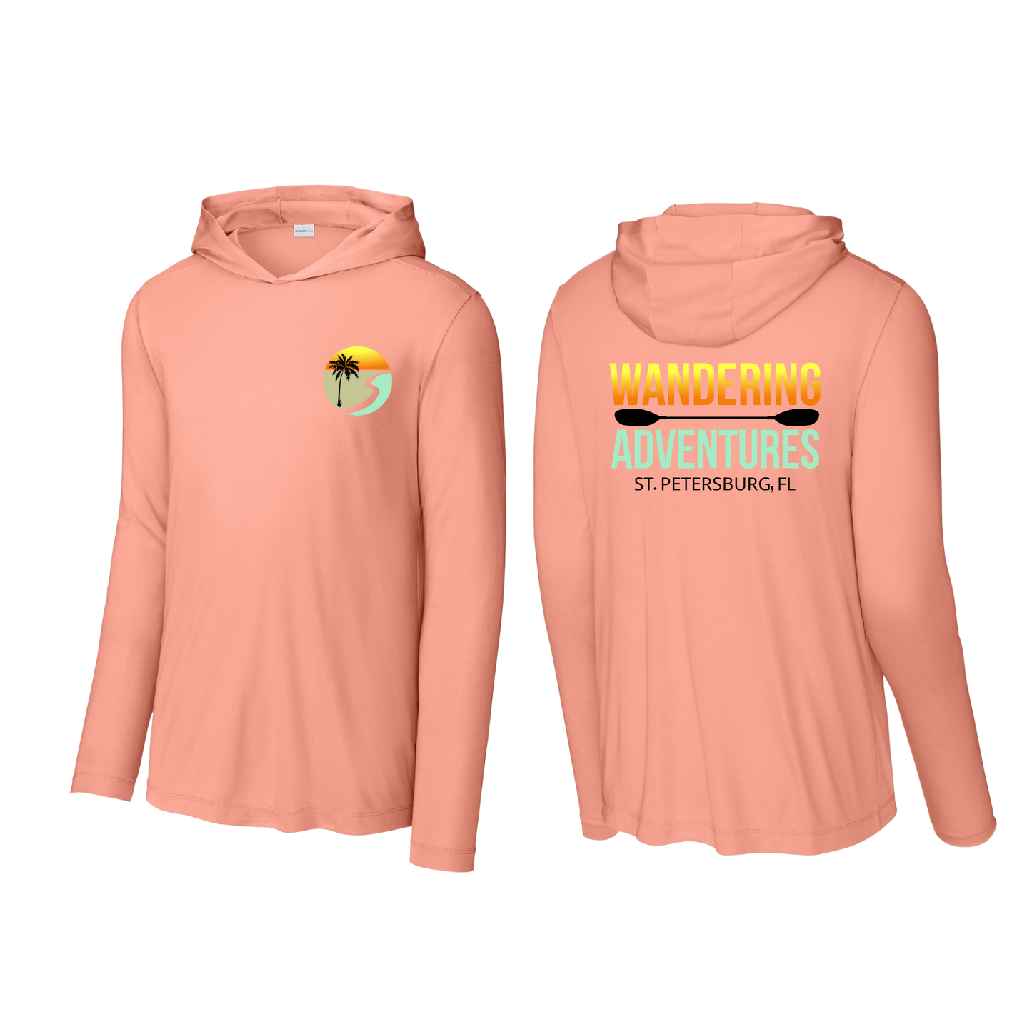 WANDERING ADVENTURES DRIFIT LONG SLEVEE HODDIE - SPORT-TEK® POSICHARGE® COMPETITOR™ TEE