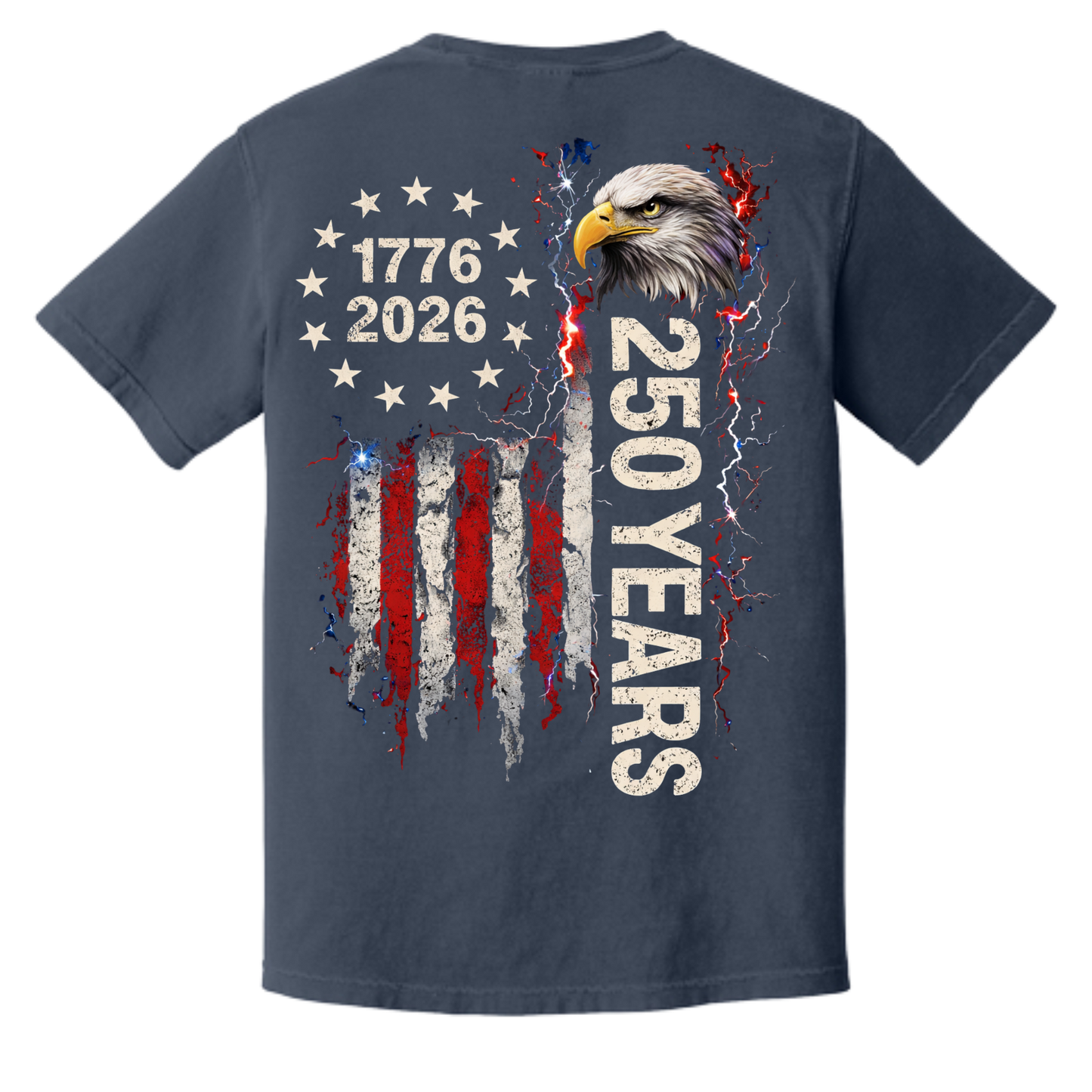 250 Years of Freedom Eagle Patriotic Tee | 1776–2026 America Anniversary Shirt
