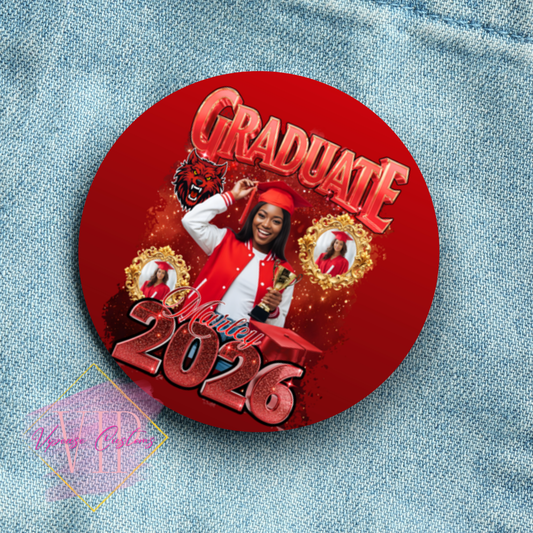 3" Grad Pin Button