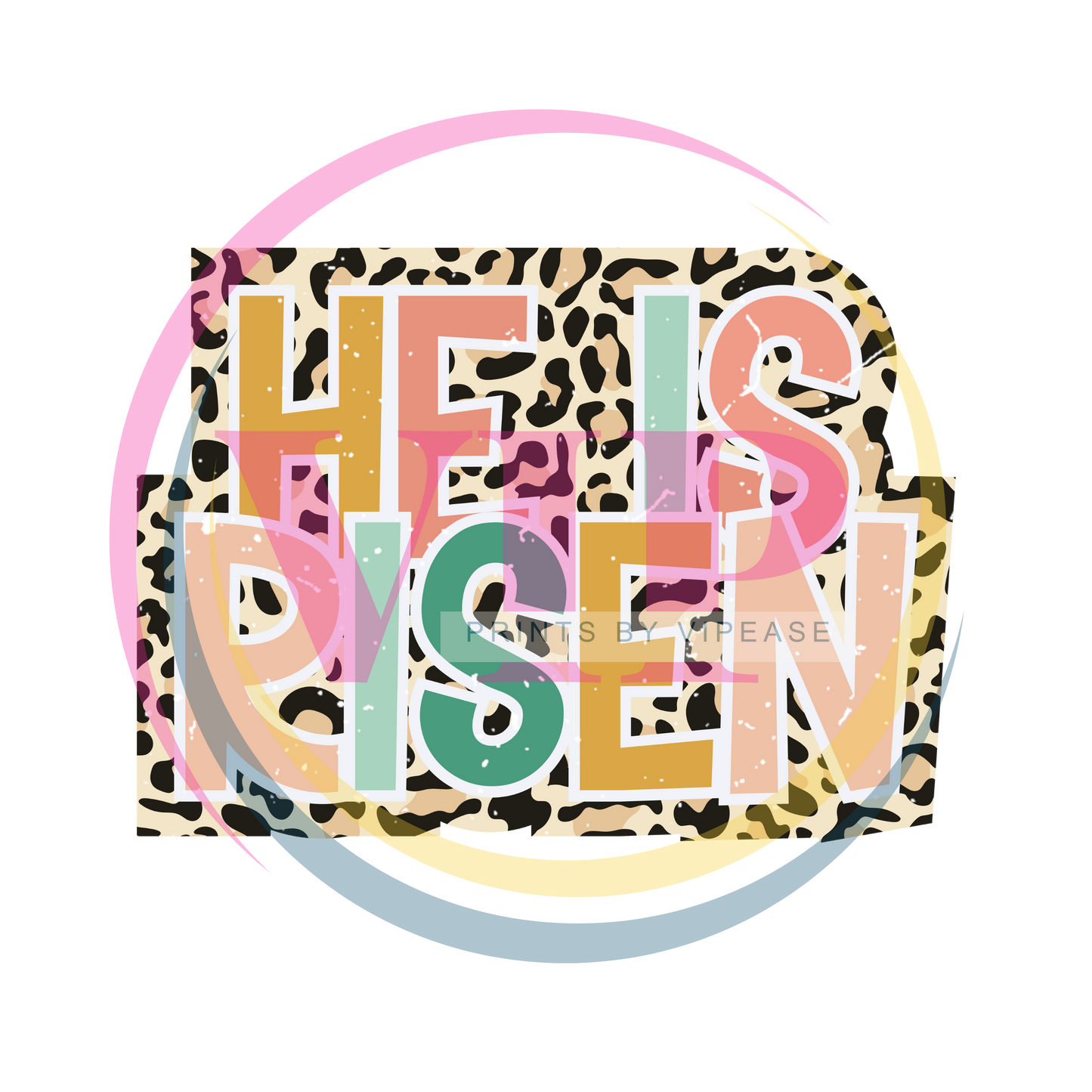 DTF HEAT TRANSFER- EASTER- HE IS RISEN -02