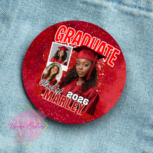 3" Grad Pin Button