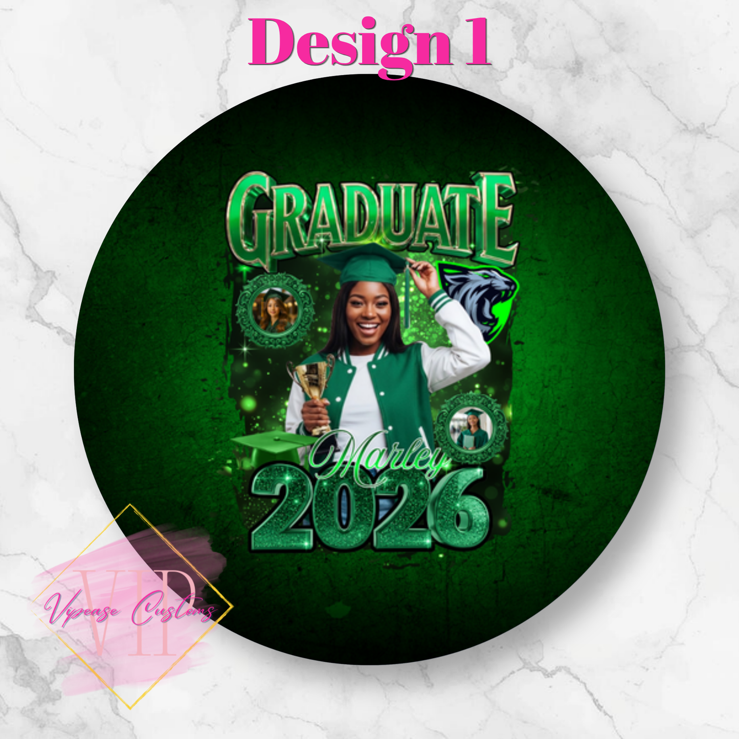 3" Grad Pin Button