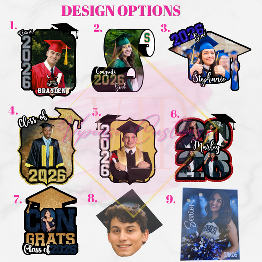 Custom Graduation Big Head or Fans