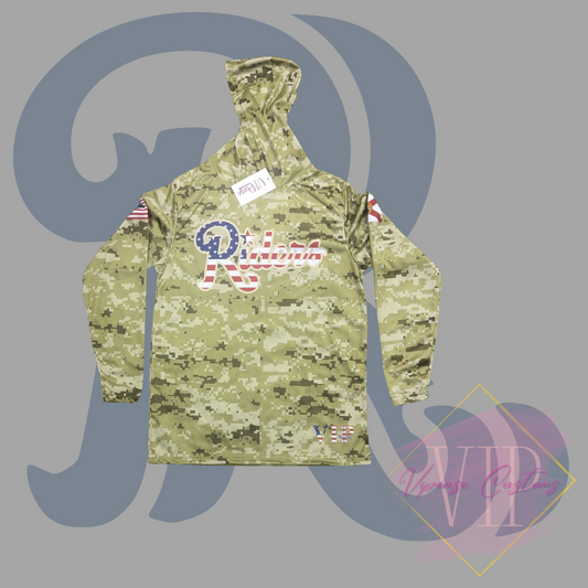 Pre-Order Riders Long Sleeve Hooded Performance Camo Shirt - Closes Sunday October 12th 10 p.m.