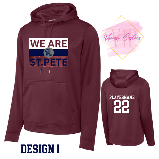 RR F244 & YSTF244 Sport-Tek® Sport-Wick® Fleece Hooded Pullover