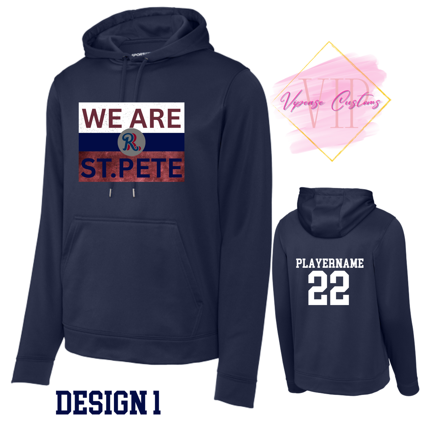 RR F244 & YSTF244 Sport-Tek® Sport-Wick® Fleece Hooded Pullover