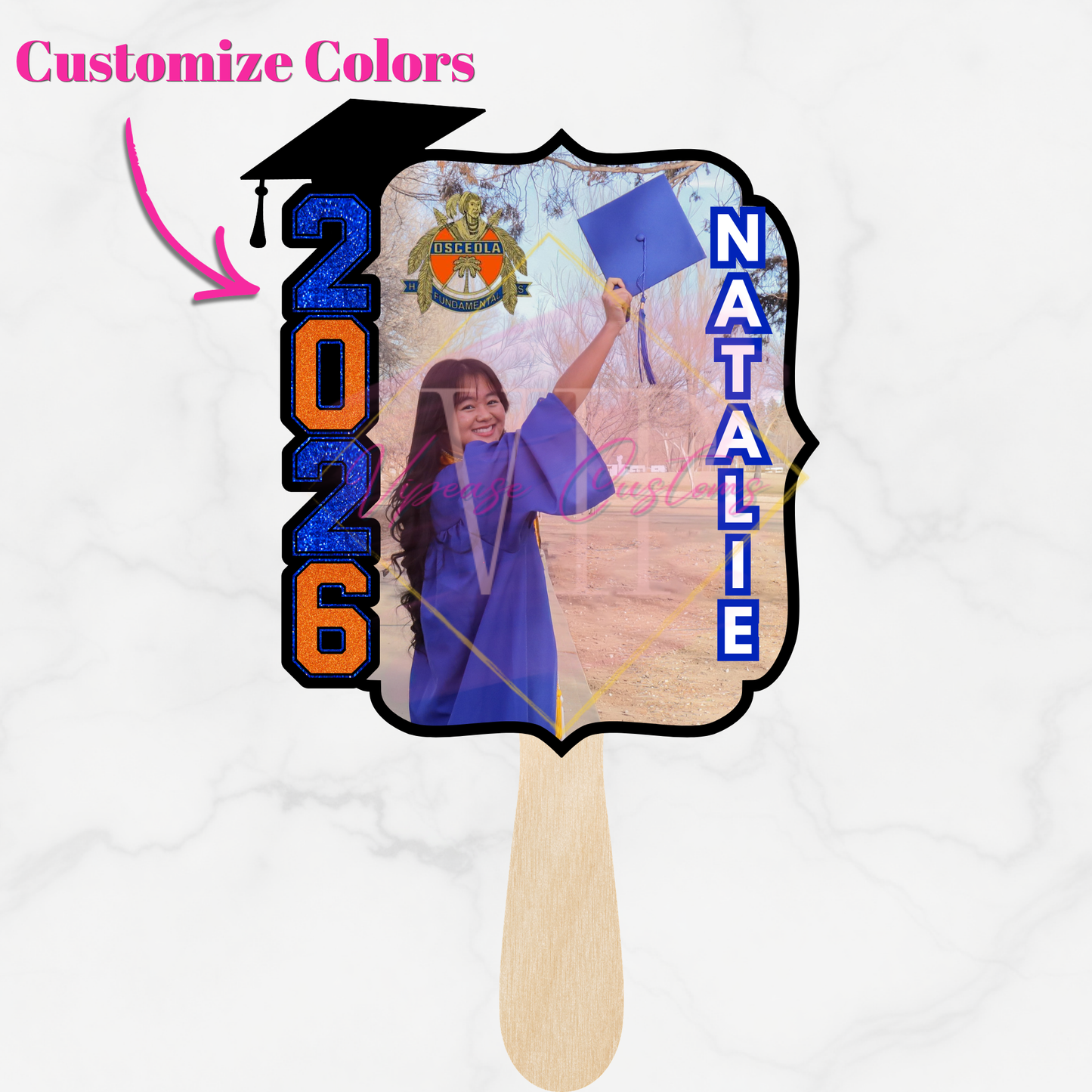 Custom Graduation Big Head or Fans