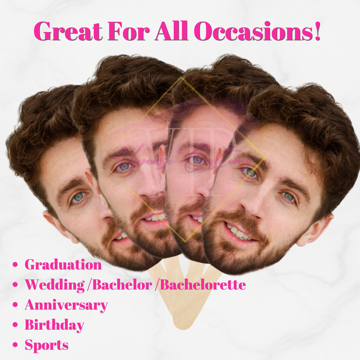 Custom Graduation Big Head or Fans