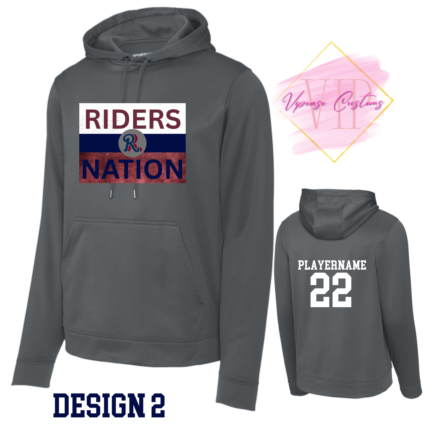 RR F244 & YSTF244 Sport-Tek® Sport-Wick® Fleece Hooded Pullover