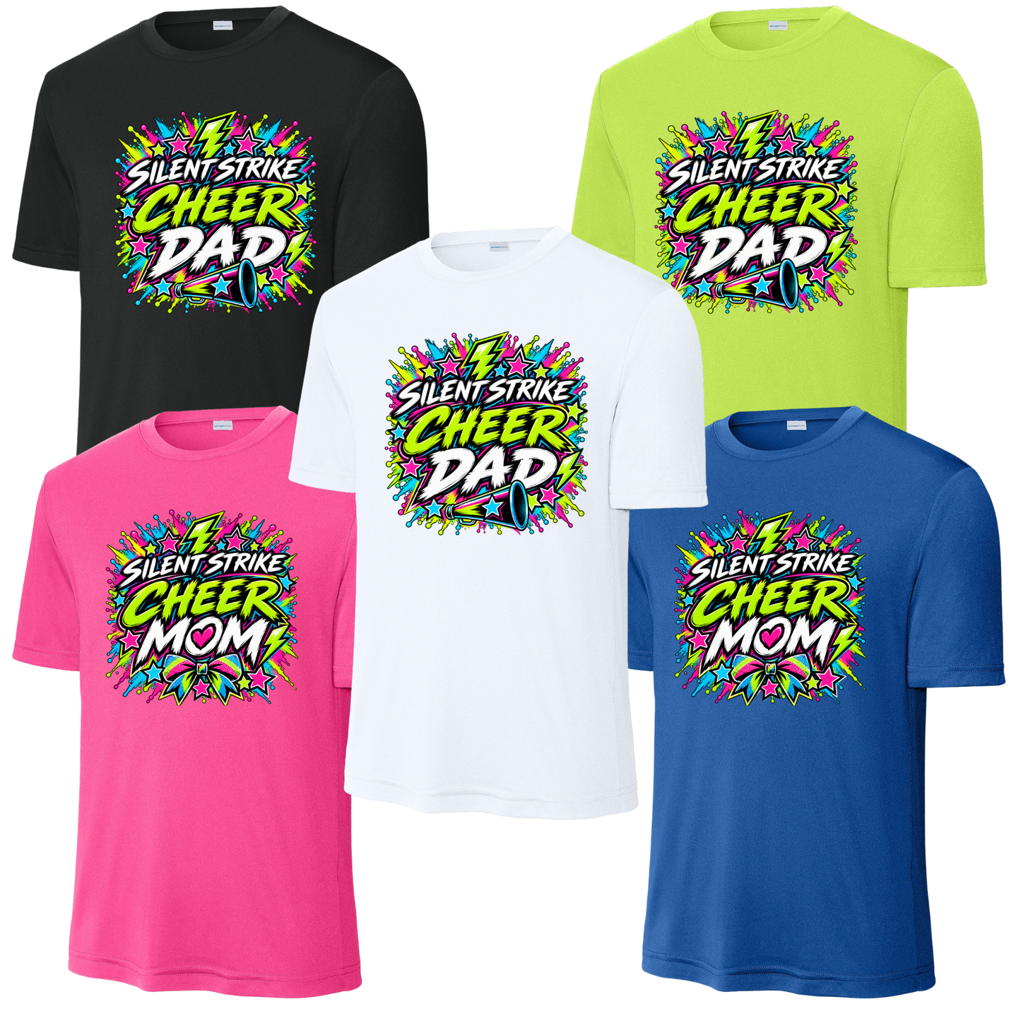 Silent Strike Cheer Family Tees (Dry Fit)