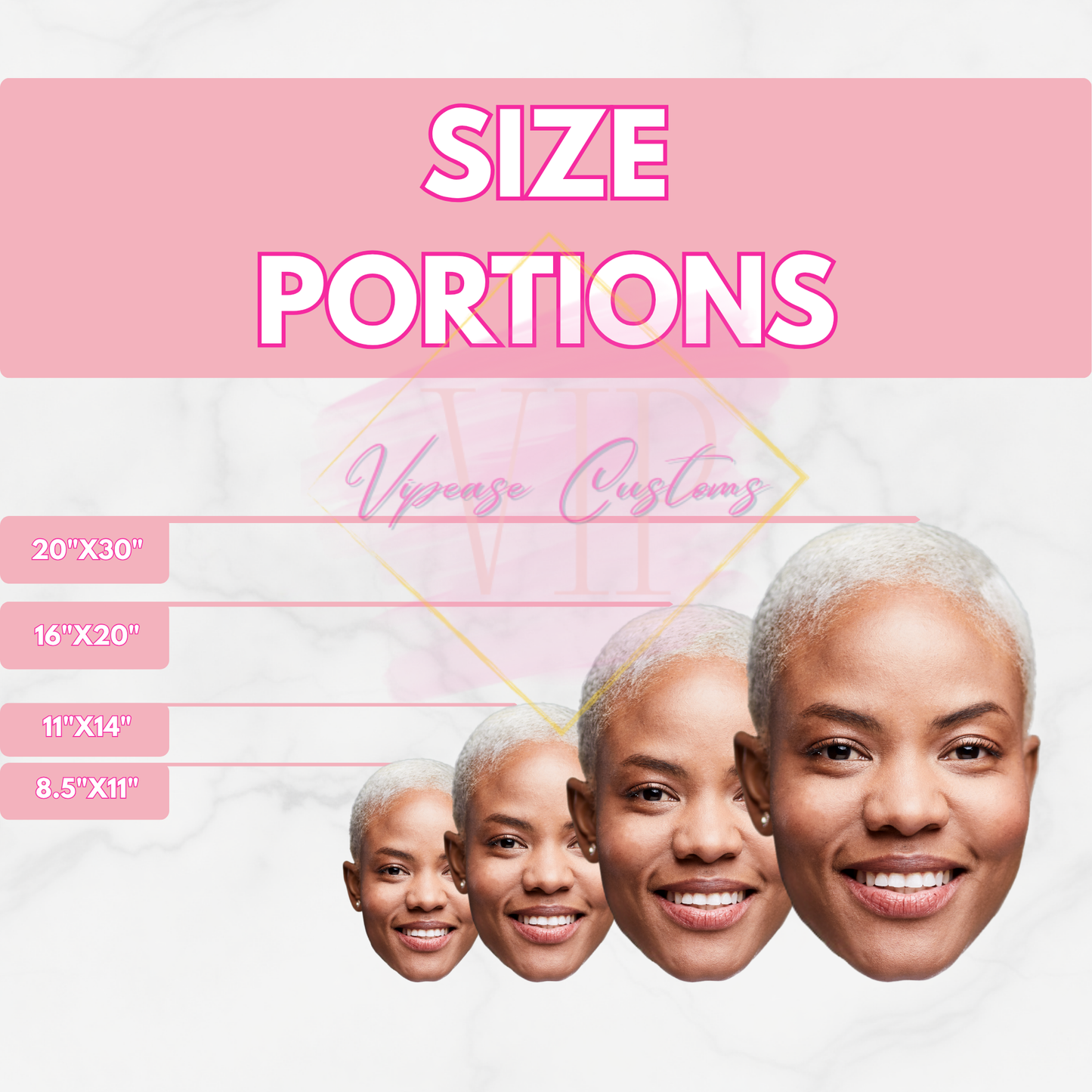 Custom Graduation Big Head or Fans