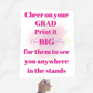 Custom Graduation Big Head or Fans