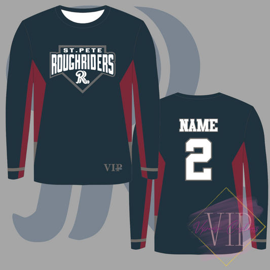 Pre-Order Rough Riders "Practice Jersey" Replica Performance Long Sleeve - Closes Sunday October 12th 10 p.m.