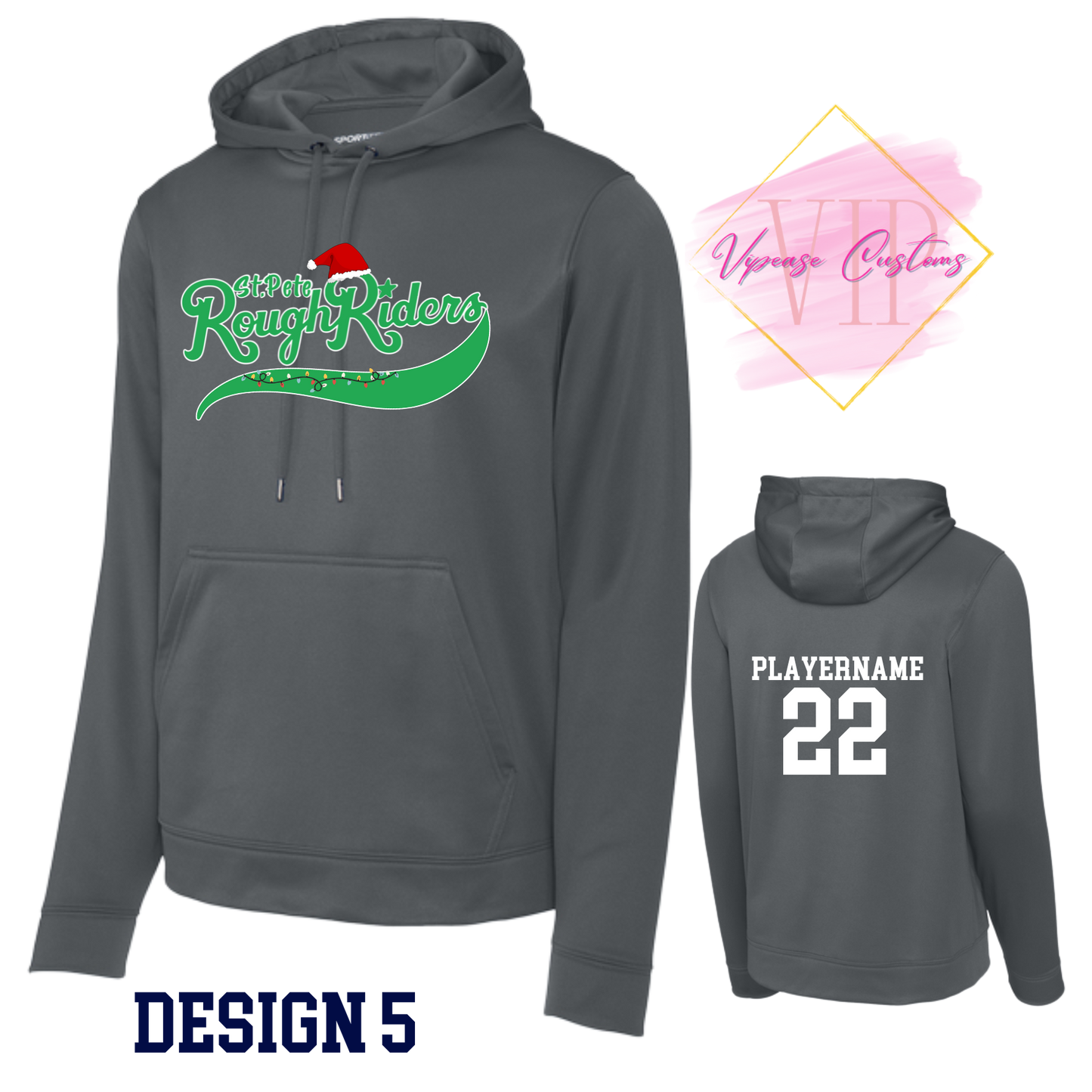 RR F244 & YSTF244 Sport-Tek® Sport-Wick® Fleece Hooded Pullover