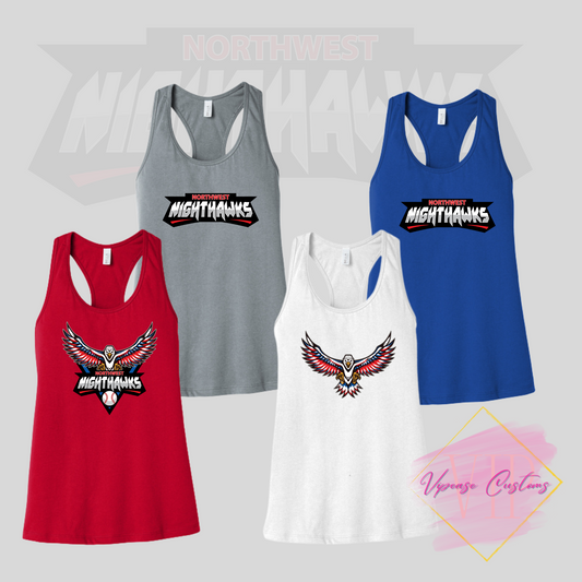 NW NIGHTHAWKS BC6008 BELLA+CANVAS ® Women’s Jersey Racerback Tank