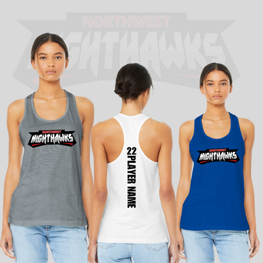 NW NIGHTHAWKS BC6008 BELLA+CANVAS ® Women’s Jersey Racerback Tank