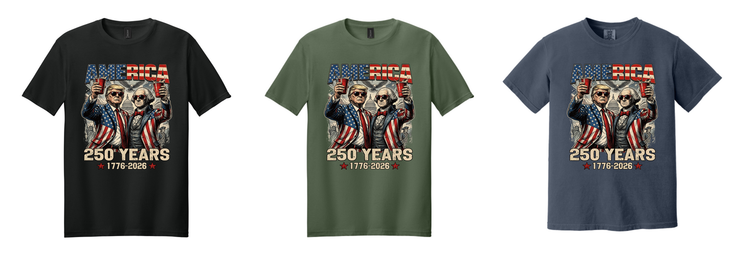 America 250 Years Patriotic Party Tee | 1776–2026 Independence Anniversary Shirt